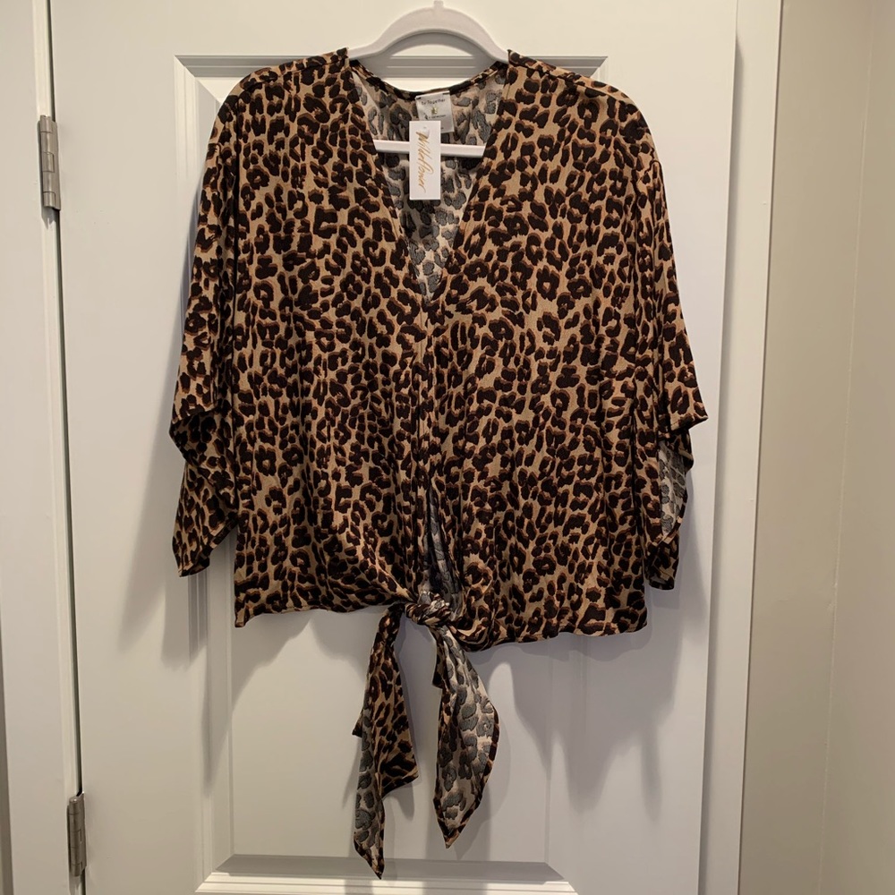 Leopard print top